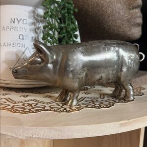 VTG Cast Iron Pig Figurine